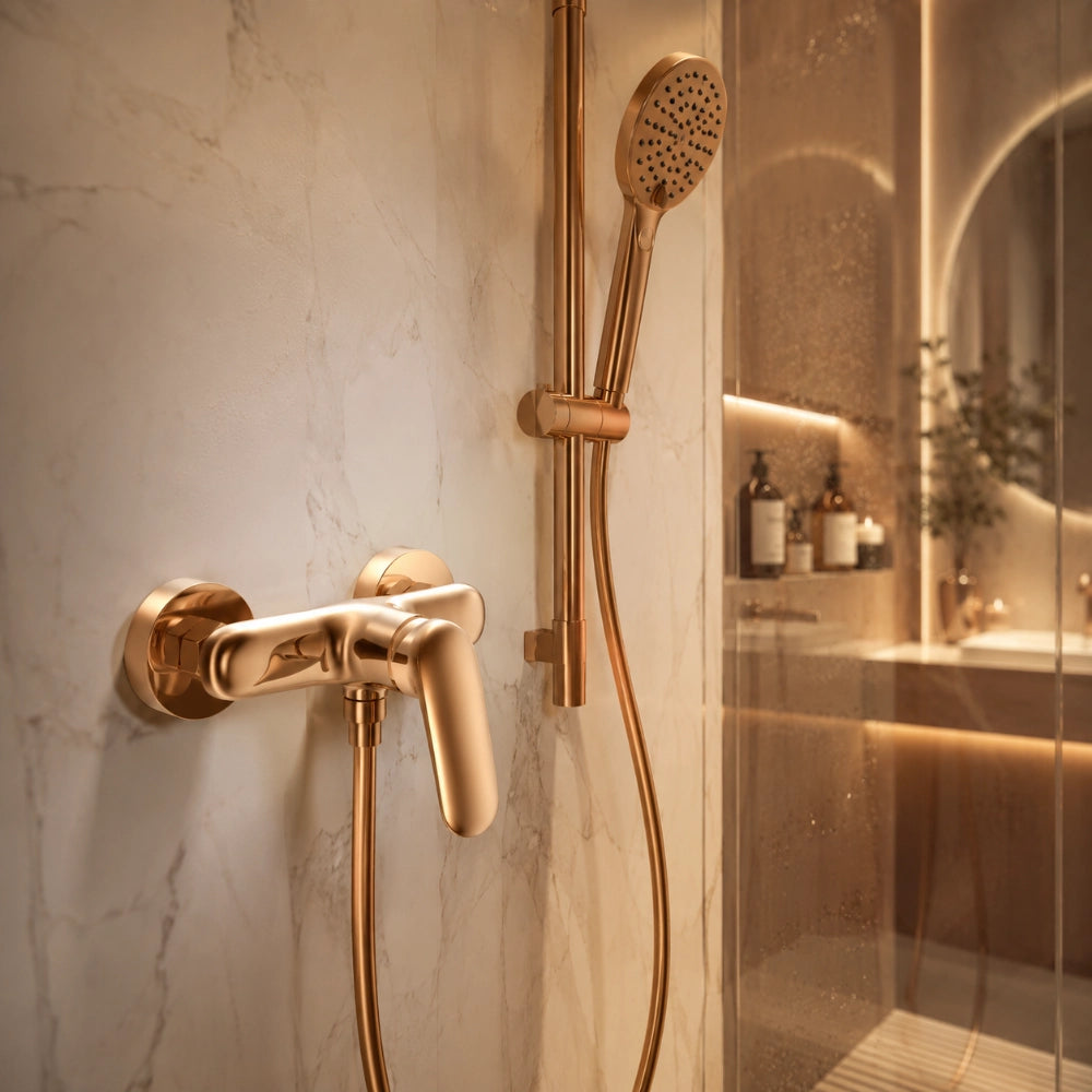 Flora Single Handle Shower Mixer Rose Gold RF94757