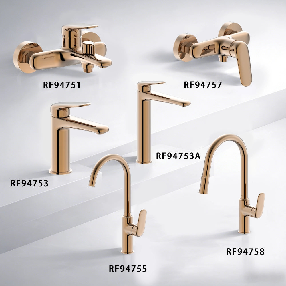 Flora Single Handle Bath Mixer Rose Gold RF94751