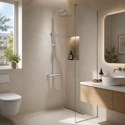 Nova Single Handle  Bath Mixer + Top Shower + Hande Shower RF4394-2S