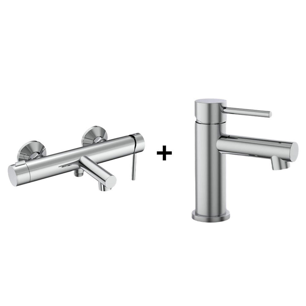 Nova Set Single Handle Basin Mixer M RF94613-2S + Bath Mixer RF93871-4S