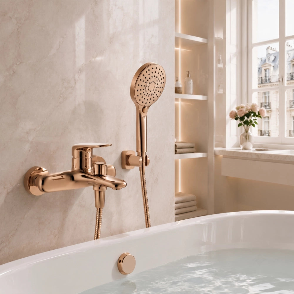 Flora Single Handle Bath Mixer Rose Gold RF94751
