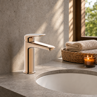Flora Single Handle Basin Mixer M Rose Gold RF94753