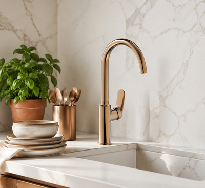 Flora Single Handle Kitchen Mixer Rose Gold RF94755