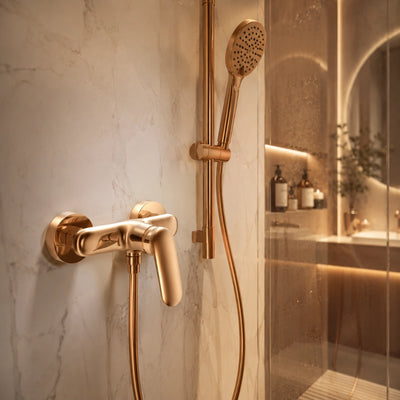 Flora Single Handle Shower Mixer Rose Gold RF94757