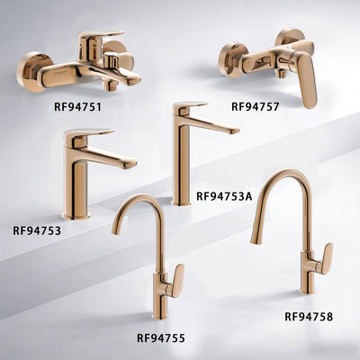 Flora Single Handle Bath Mixer Rose Gold RF94751