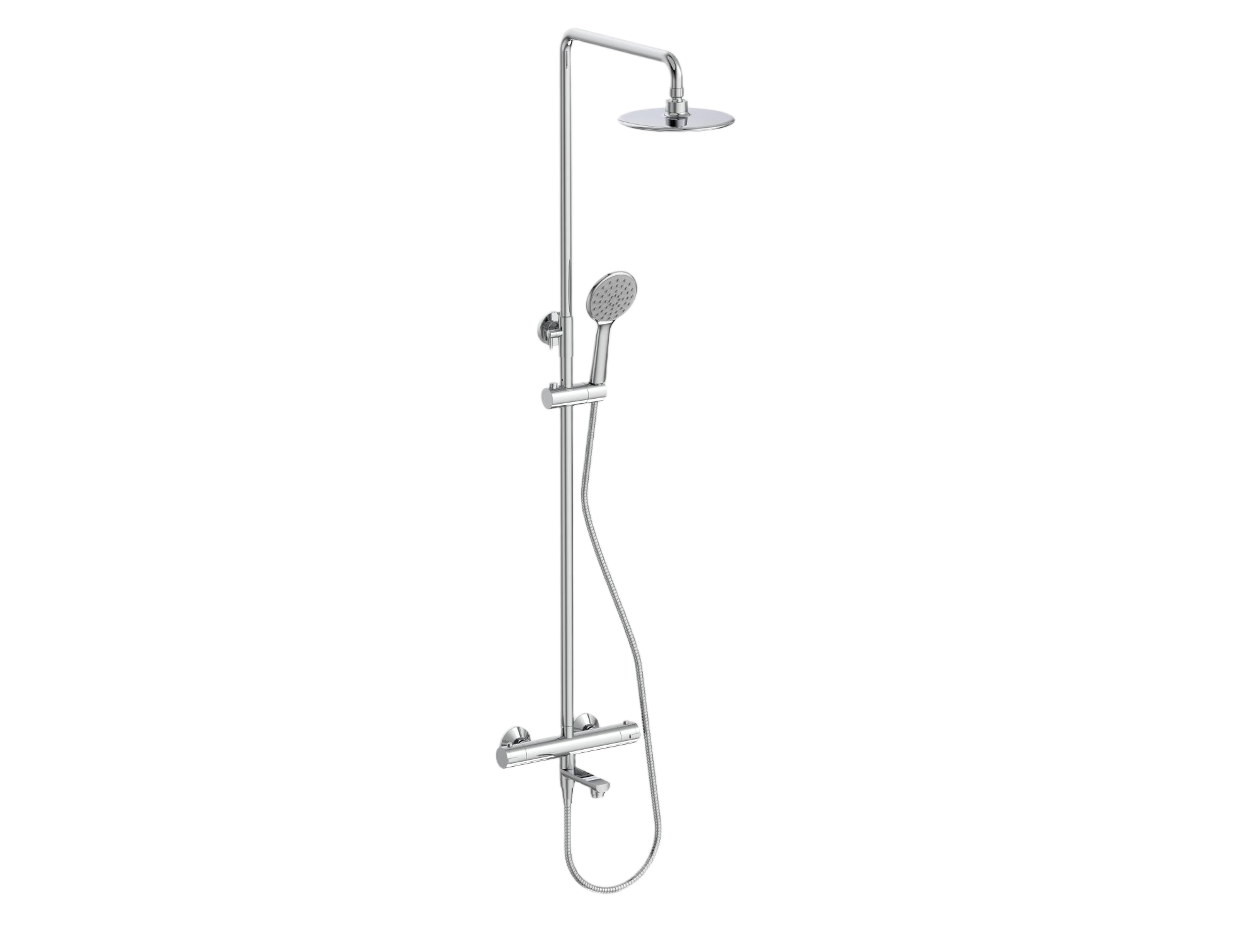 Zen Comfort Thermostatic Single Handle  Bath Mixer + Top Shower + Hande Shower RF4422S
