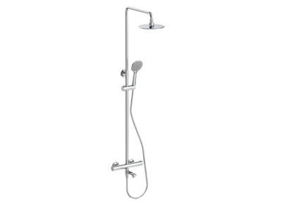 Zen Comfort Thermostatic Single Handle  Bath Mixer + Top Shower + Hande Shower RF4422S