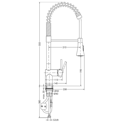 FLEX 360° Single Handle Kitchen Mixer RF64245S