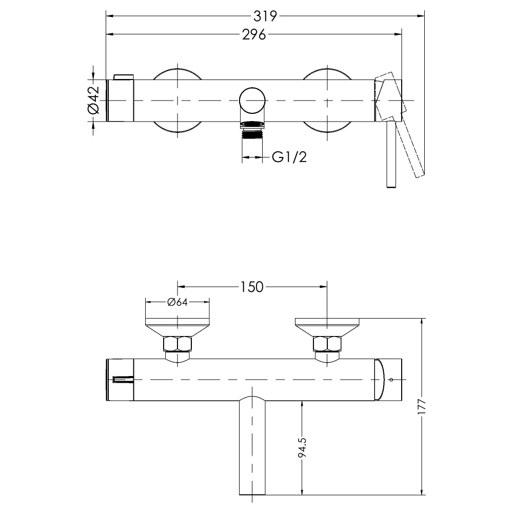 Nova Set Single Handle Basin Mixer M RF94613-2S + Bath Mixer RF93871-4S