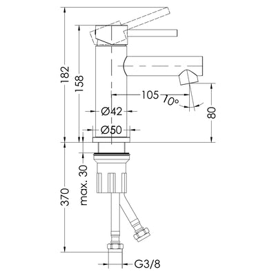 Nova Set Single Handle Basin Mixer M RF94613-2S + Bath Mixer RF93871-4S